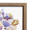 thumbnail image 3 of Kate and Laurel Sylvie Though She Be But Little She Is Fierce Quote Word Art with Florals Framed Canvas Wall Art by Cat Coquillette, 18x24 Gold, 3 of 5