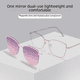 thumbnail image 2 of Gafas de sol para hombre y mujer Gafas de sol polarizadas dos en uno con atracción magnética Gafas de sol con imán para miopía Montura de gafas 7018, 2 of 6