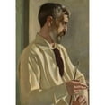 thumbnail image 3 of Stanisław Dębicki 11x14 Black Modern Framed Museum Art Print Titled - Self-Portrait (circa 1914), 3 of 5