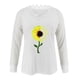 thumbnail image 4 of Camiseta de manga larga con cuello en V para mujer a la moda, blusa holgada con estampado de otoño Fridja hkj4377, 4 of 5