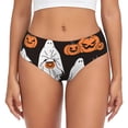 thumbnail image 1 of Fotbe Halloween Ghosts And Pumpkins Calzones Estampados para Mujer – Ropa Interior de Algodón, Cómoda, Suave y Elástica-3X-Large, 1 of 6