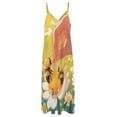 thumbnail image 4 of Happy Cute Bees Design Sleeveless Dress Woman Fashion Long Dresses Women's Summer Suit Dress 2025, 4 of 7