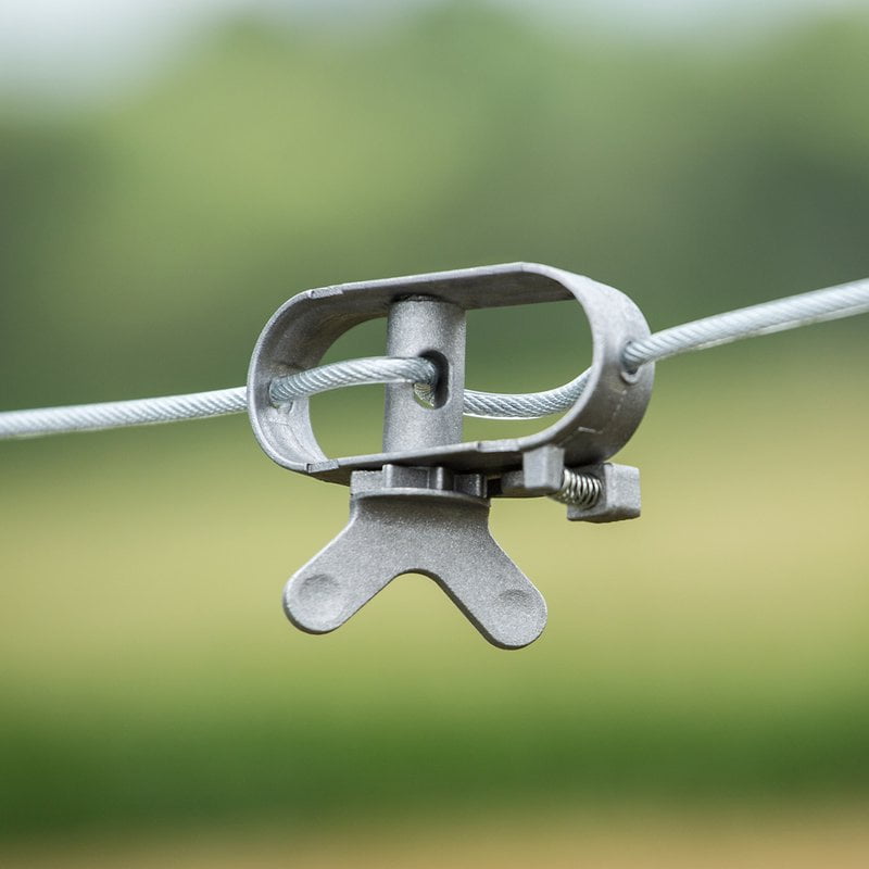 Ben-Mor Cast Aluminum Outdoor Clothesline Ratchet Eliminates Sagging