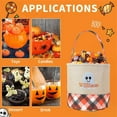 thumbnail image 5 of Djunllk Halloween Bucket Portable Children Trick or Treat Bags Cute Spook Candy Basket Halloween Pails with Handle for Kids Halloween Party Favors Supplies Props, Halloween Decorations, 5 of 6