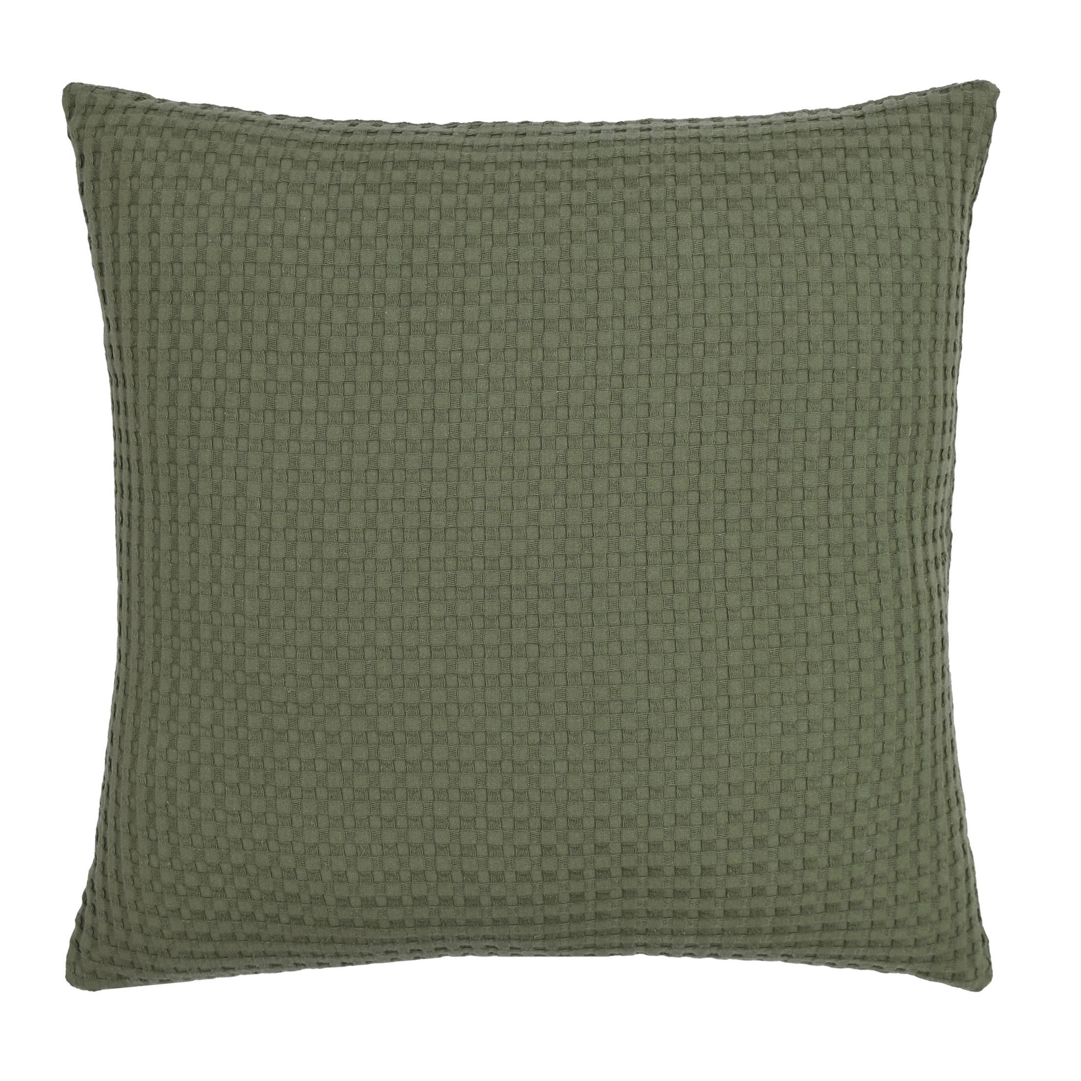 Mainstays Waffle Pillow Cover, 18" x 18", 2 pack, Bay Leaf