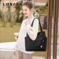thumbnail image 7 of Women Handbag Canvas Shoulder Bag Casual Tote Purse, 7 of 7