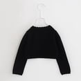 thumbnail image 4 of GYRATEDREAM Toddler Baby Girls Long Sleeve Shrug Knit Cardigan Crop Kids Bolero Dress Sweater Children Shawl Cover Up for 1-8 Years, 4 of 7