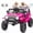 Rose Red, variant on BLISSRIDE 24V Kids Ride on Truck Car with Remote Control, 2 Seater Ride on Toy w/4WD Motor, 5mph Speed, Bluetooth Music, Spring Suspension, LED Light, Battery Powered Car for Big Kid Boy Girl, D-Gray