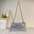 thumbnail image 3 of JIOMAY Bolso de hombro de noche con diamantes de imitación para mujer 2024 Monederos y bolsos de mano con cadena Bolsos cruzados con cadena ajustable Bolso de diseñador, 3 of 5