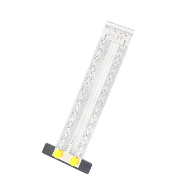 Eigraketly Reglas de línea de marca, indicador de trazado de alta precisión de larga duración a prueba de herrumbre, escala de marcador de rebanada de Herramientas y ferretería 200 mm Eigraketly TO005402-01