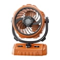 thumbnail image 2 of Ovzne Outdoor Oscillating Fan 100 Speed High Speed Circulation Fan 6000 MAh Battery Rechargeable And Reverse Chargeable Digital Fan With Hook Night Light Function On Clearance, 2 of 6