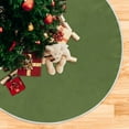 thumbnail image 5 of Coolnut Solid Color Christmas Tree Skirt Home Decoration Large Round Christmas Tree Skirt for Holiday Party Home Christmas Day Ornaments,35.4", 5 of 6