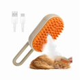 thumbnail image 1 of HAYAN 4-in-1 Cat Steam Brush with Vibrating Massage – Anti-Static Shedding & Cleaning Comb for Cats and Dogs, Steam Pet Brush for Hair Removal, Grooming & Relaxation (Khaki), 1 of 1
