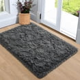 thumbnail image 1 of Alfombra Noahas 60x90 cm Gris Oscuro Suave Antideslizante, 1 of 8