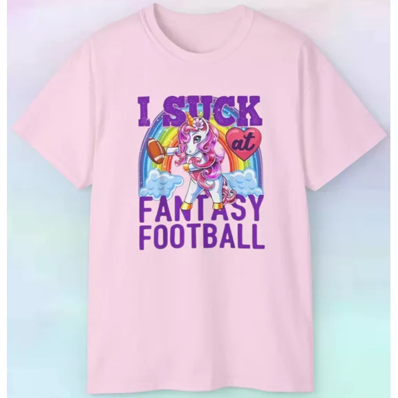 Hot Trending Men's Women's I Suck At Fantasy Football T Shirt | Last Place Loser | Design Preview Only