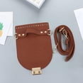 thumbnail image 3 of lionlar Sac en Cuir PU DIY Tricotage Bandoulière Réglable Housse de Sac Rouge, 3 of 6