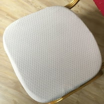 HEVIRGO Removable Elastic Square Chair Cover for 14" - 16.5" Chair, Anti-Sli Protector Cover Kitchen Dining Room Seat Decor