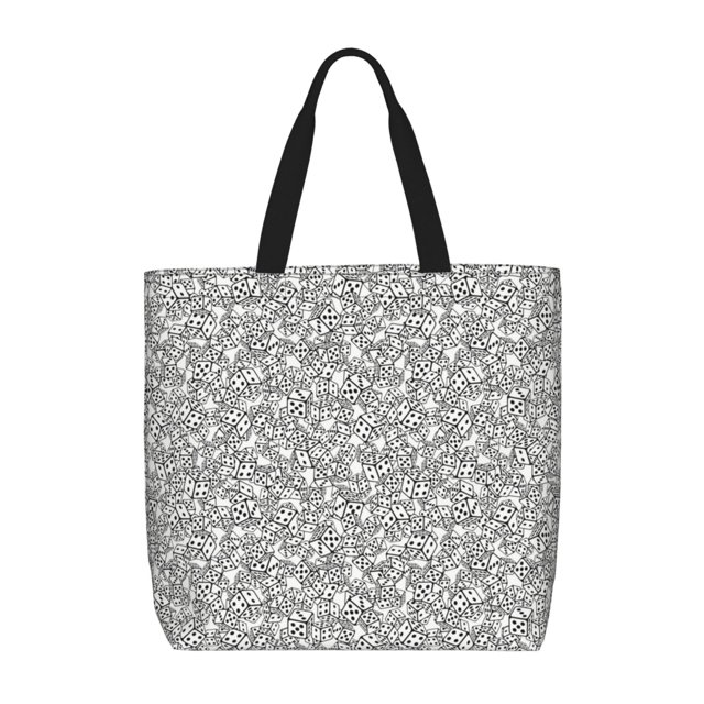 Easygdp Dice Cubes Bolsa Tote para Mujer, Bolso de Hombro para Trabajo, Playa, Viajes, Compras y Supermercado
