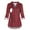 Rouge, variante sur Blouse de Maternité pour Femmes à Manches Longues à Carreaux Chemises d'Allaitement pour l'Allaitement Haut à Col en V Confortable Design Élégant pour