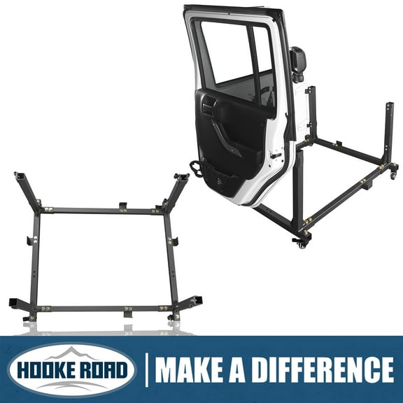 Hooke Road Fits Jeep 2007-2018 Wrangler JK 2018-2022 JL  2020-2022 Gladiator JT Door Storage Movable Cart