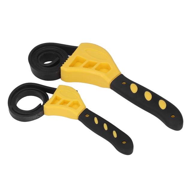 Strap Wrench,2 Pcs Belt Wrench Adjustable Belt Wrench Multifunctional Belt Wrench Exquisite Design
