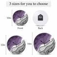 thumbnail image 6 of Wall Clock Purple Grey Modern Geometric Clocks PVC Silent Non-Ticking Battery Operated Decorative Abstract Beach Round Clock for Home Living Room Kitchen Bedroom Office School Wall Decor 10 Inch, 6 of 9