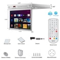 thumbnail image 4 of Smart TV SYLVOX Plateado Giratorio 360° para Cocina y RV, 4 of 8
