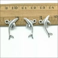 thumbnail image 2 of U8MO 8/20/50/100X dolphin fish Antique Silver Charms Pendants Jewelry Making 23*12mm-100pcs, 2 of 5