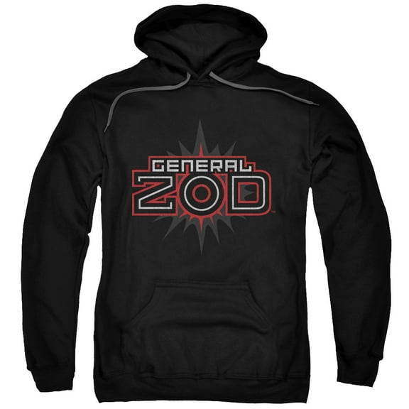 Superman Zod Logo Adult Pullover Hoodie Sweatshirt Black