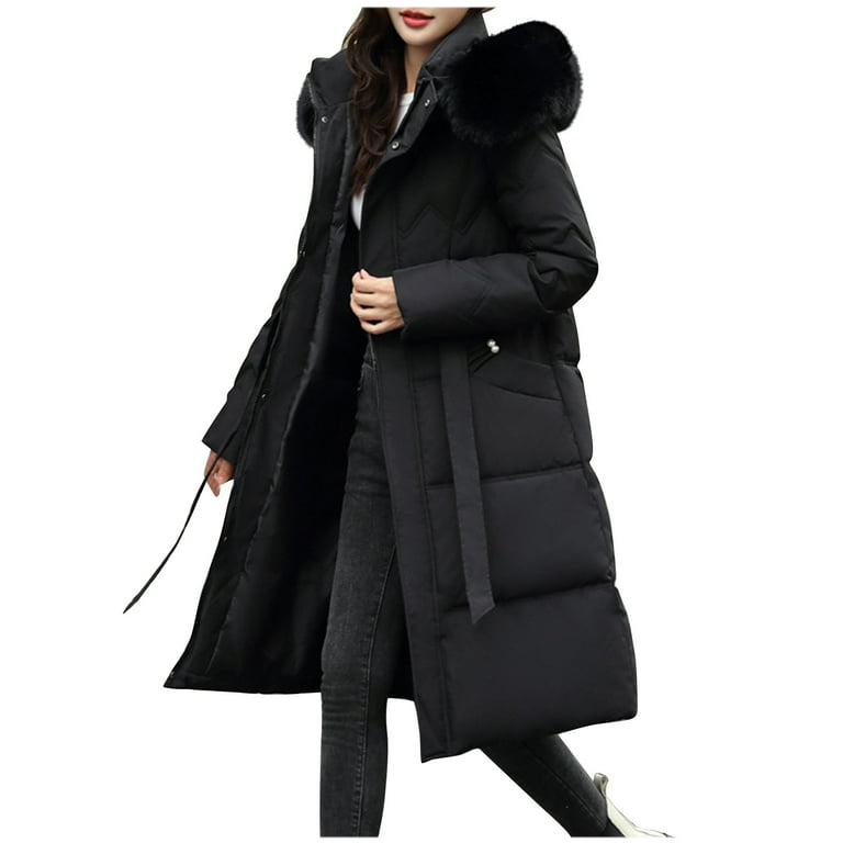 Aboser Winter Clearance, Long Puffer Jackets for Women with