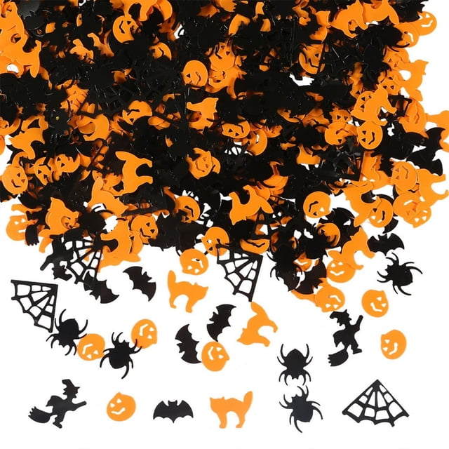 Decoración De Halloween Confeti Telarañas Brujas Calabaza Murciélagos Arañas Confeti ANGGREK No