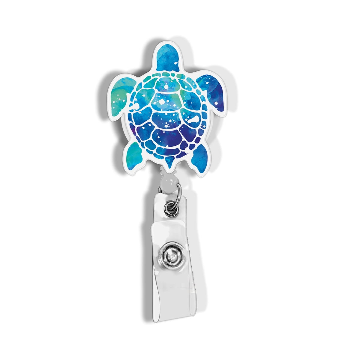 WIRESTER Animal Design Key Card Holder Belt Clip Reel Id Badge Retractable,  Blue Sea Turtle - Walmart.com