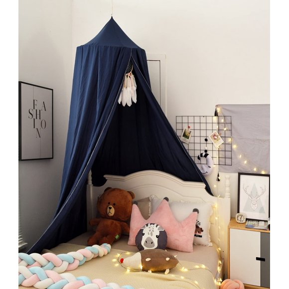 Mosquitera de cama KingKara con forma de cúpula redonda, 275 cm de alto