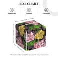 thumbnail image 4 of Sikiie Colorful Roses Leather Tissue Box Cover Square, tissue box holder, Tissue Box with Bottom Belt-5.2”x5.2”x5.2”, 4 of 7