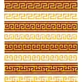 thumbnail image 3 of Ambesonne Retro Duvet Cover Sets, Meanders, 2-King, Redwood Apricot, 3 of 7