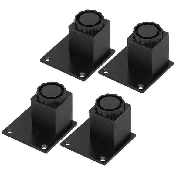 4Pcs Set Furniture Leg, Adjustable Height Square Support Sofa Replacement Legs Aluminum Alloy Furniture Feet for Couch Furniture Chairs