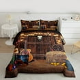 thumbnail image 3 of Manfei Rustic Farmhouse Full Size Comforter Sets, Cowgirl Cowboy Bedding Comforter Set, Southwestern Theme Reversible Bedding Sets, Microfiber Bedroom Decor, 3-Piece, 3 of 9