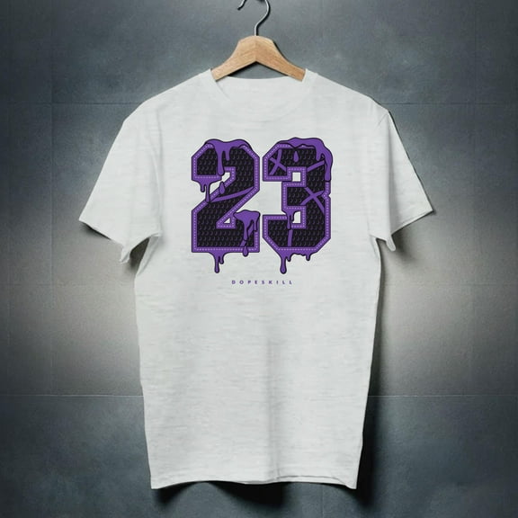 #23 Sneaker Match Shirt – Purple Court Graphic Gift for Sneakerheads New Instock-TH4133