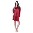 thumbnail image 2 of Richie House Women's Medium Style Satin Shirt Pajama Sleepwear RHW2788, 2 of 7