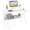 White, variant on Costway Home Office Desk with Monitor Stand, Open Shelf & Metal Frame, Earphone Hook Pink