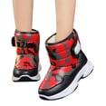thumbnail image 3 of XXWXYD Toddler Boots Girl Boys Children's Casual Shoes Mesh Soft Sole Breathable Sports Short Boots for Fashion Classic Comfortable Shoe(9-9.5 Years,Red), 3 of 6