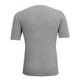 thumbnail image 7 of Big and Tall Shirts for Men Summer Thin V Neck Solid Color Sweater Summer Short Sleeve Knit T Shirt Top Mens Set Workout Shirts Stretchy for Men Shirt Mens Medium T V Neck 3xlt Big 3XL, 7 of 7