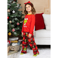 thumbnail image 4 of PajamaGram Christmas Pajamas For Family Matching Christmas Family ​Pajamas Sets, Xmas Elk Reindeer Print Family Christmas ​Pjs Matching Sets Loungewear Outfits, 4 of 5
