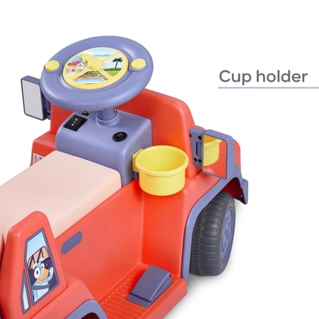 6V BLUEY BATTERY POWERED RIDE ON CAR WITH SOUNDS, KIDS AGES 2+