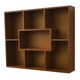 thumbnail image 4 of Estantería de pared de siete compartimentos, resistente, de madera, organizadora de almacenamiento, estante de exhibición duradero. Pequeño, 4 of 9