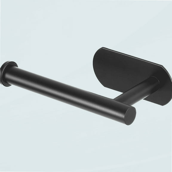 Toilet Paper Holder Self Adhesive,SUS 304 Stainless Steel,Rustproof Wall Mount,Toilet Roll Holder No Drilling,Matte Black for Bathroom/Washroom/Kitchen(Black, 1 Piece)