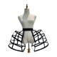 thumbnail image 5 of Skirt Skirt Ceticoat Dance Disfray Girls 4 Pannier Peticoat de aros para vestidos de graduación negro, 5 of 8