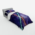 thumbnail image 2 of Ambesonne Galaxy Bedding Set 3 Pcs, Space Clash, Twin XL, Red Blue and Black, 2 of 2
