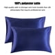 thumbnail image 5 of Funda de almohada 2pcs Funda de almohada de satén de poliéster Ropa de cama Funda de almohada para dormir, Azul, US-S, 20x26 Pulgadas Sweethay HA003643-19, 5 of 7
