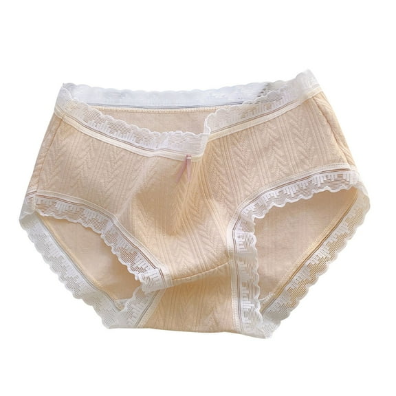 Juniors Cotton Briefs Underwear Size 9-14 Lace Splice Panties Teens Girls Casual Stretchy Lightweight Breathable Brief